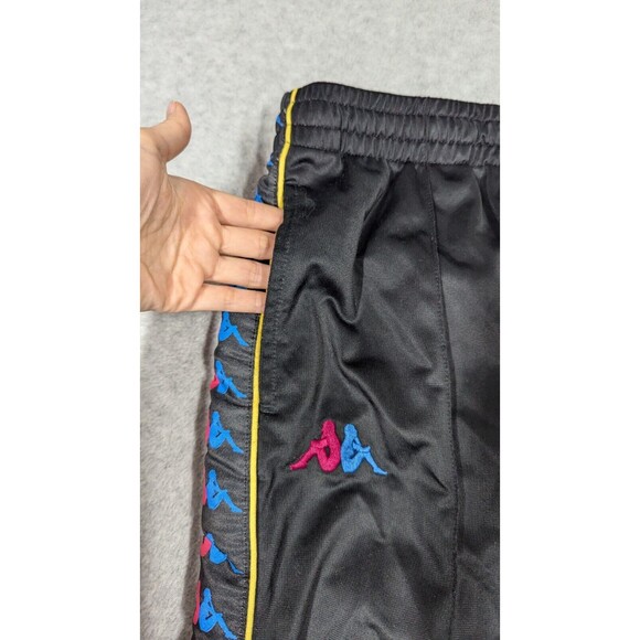 Kappa Women Pants Medium Track Sweatpant Logo Stripe Athletic Drawstring Y2k - Picture 3 of 12